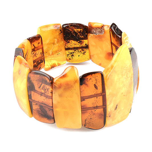Regal Amber Stretch Bracelet