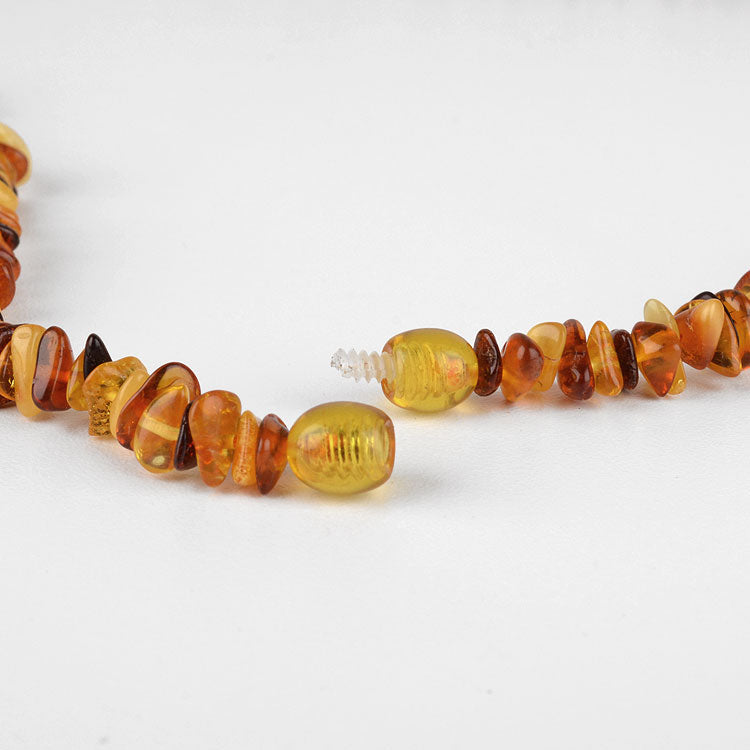 Super Long Amber Necklace 76"