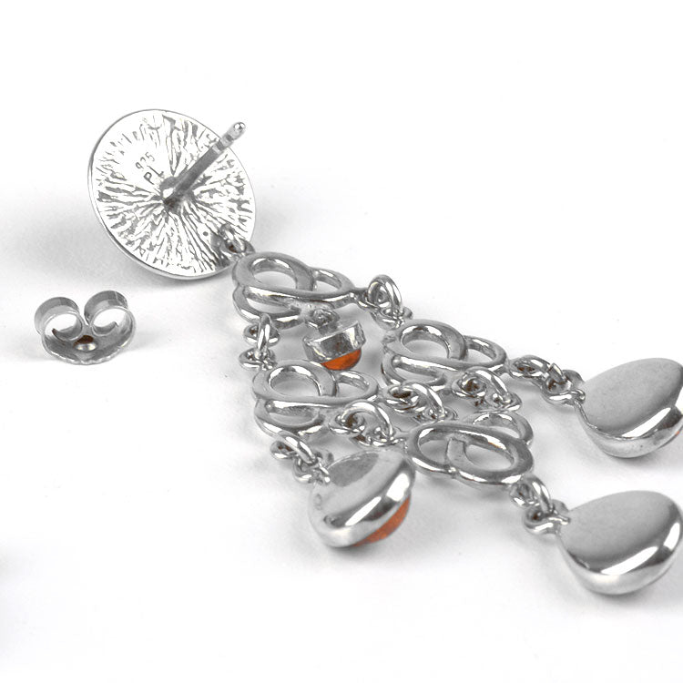 Cognac Chandelier Earrings
