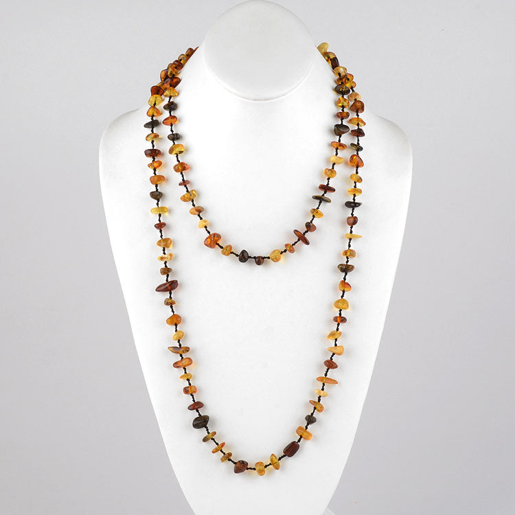 Colorful 48" Amber Necklace