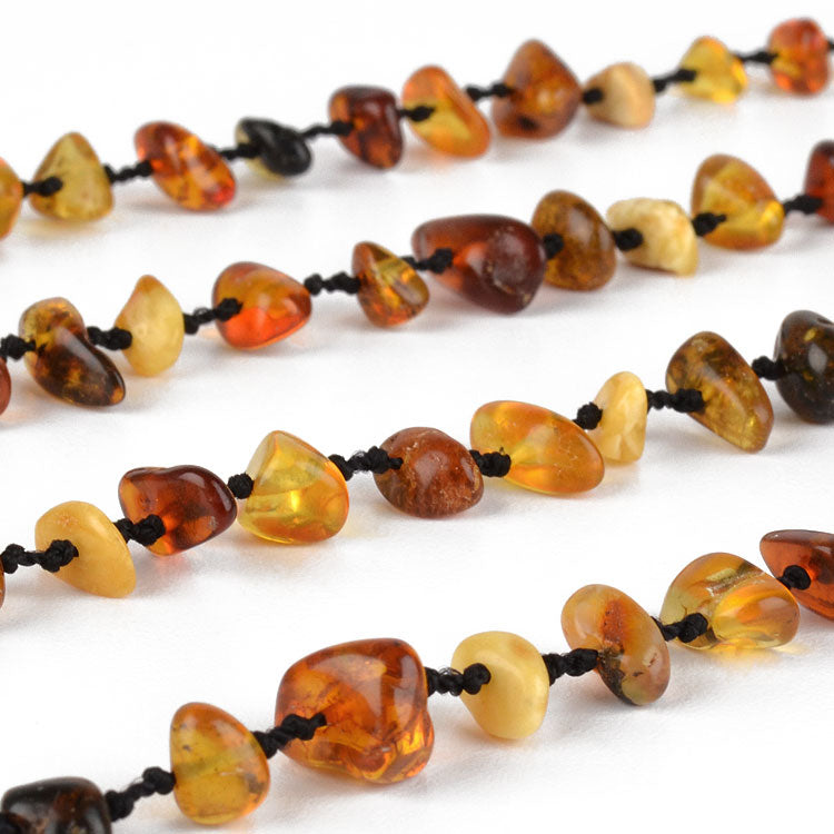 Colorful 48" Amber Necklace