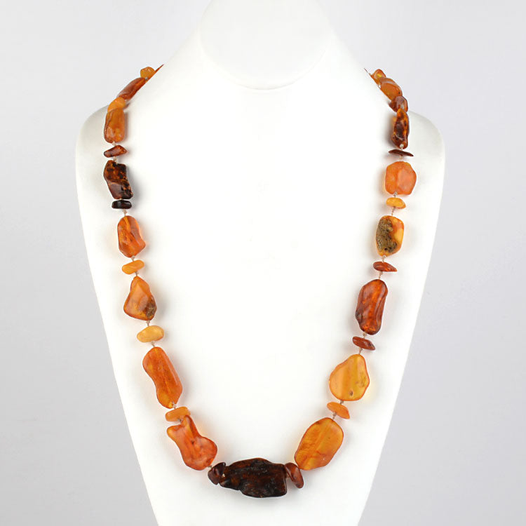Pure Amber Chunks Necklace