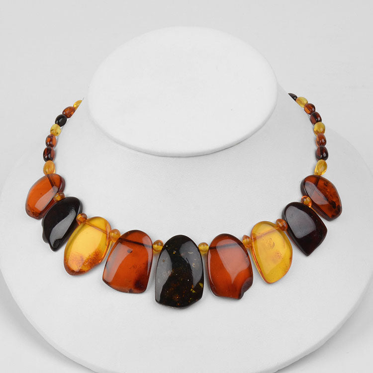 Ellegant Amber Collar Necklace
