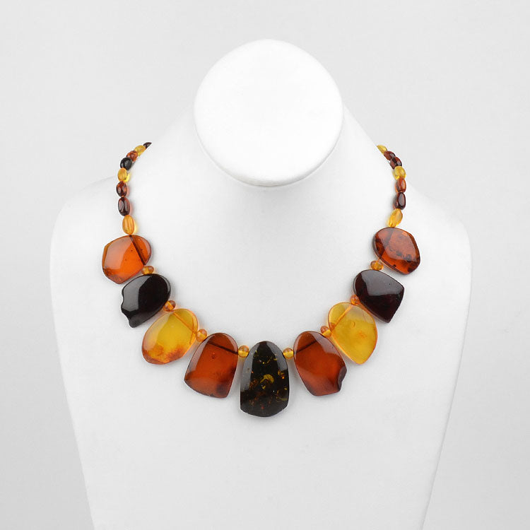 Ellegant Amber Collar Necklace