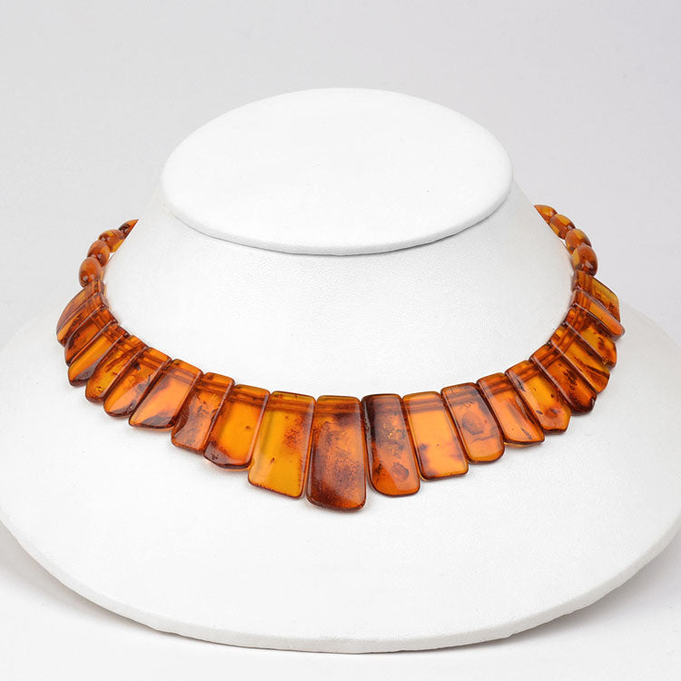 Honey Amber Collar Necklace