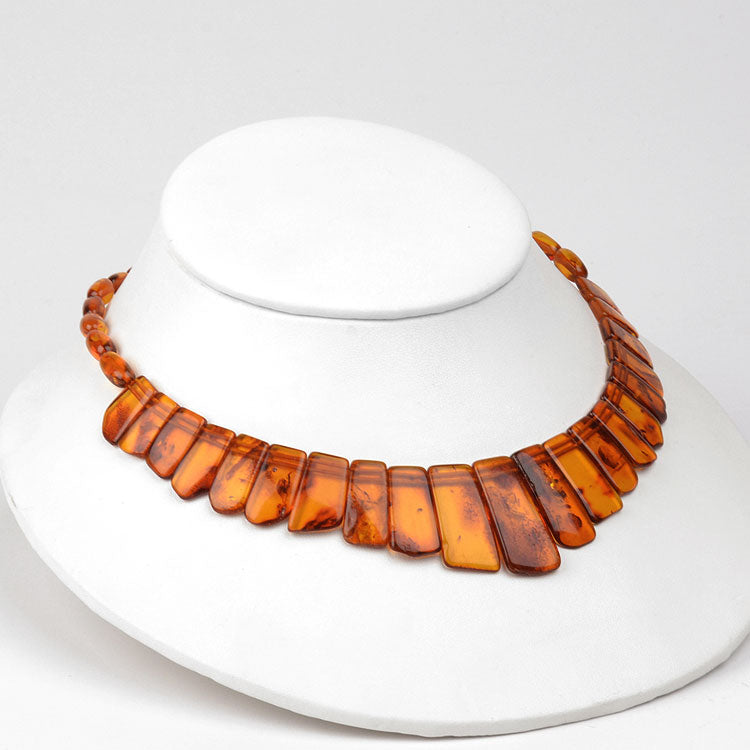 Honey Amber Collar Necklace