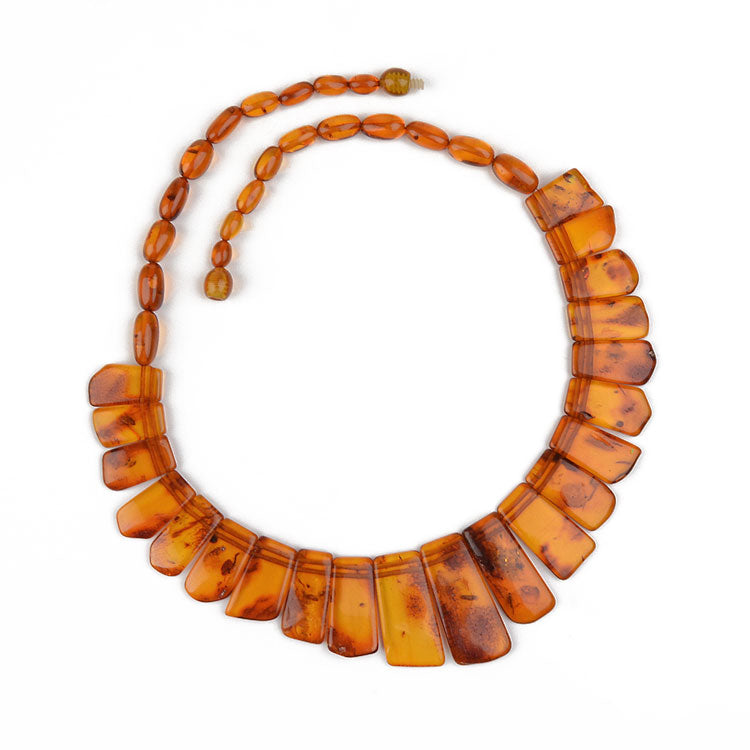 Honey Amber Collar Necklace