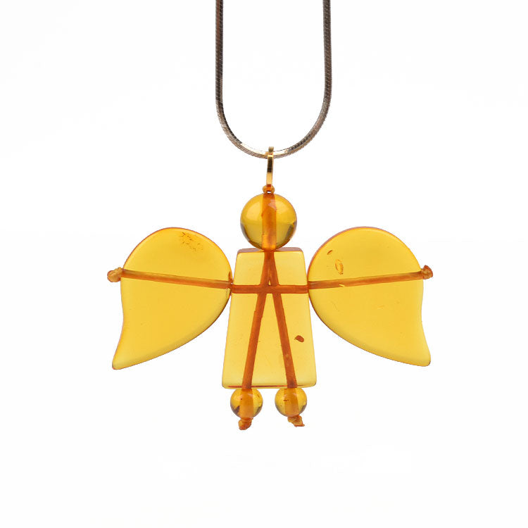 Amber Angel Pendant