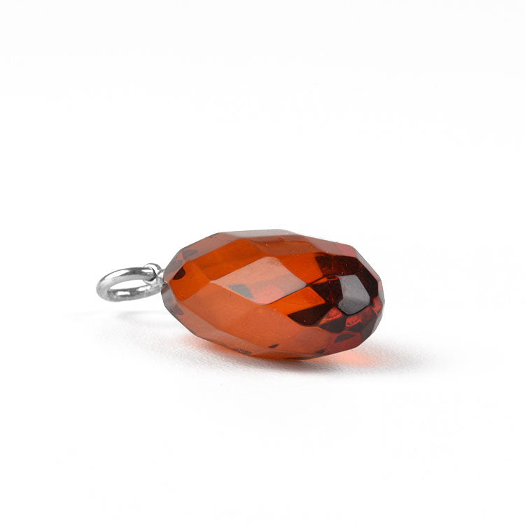 Faceted Amber Pendant