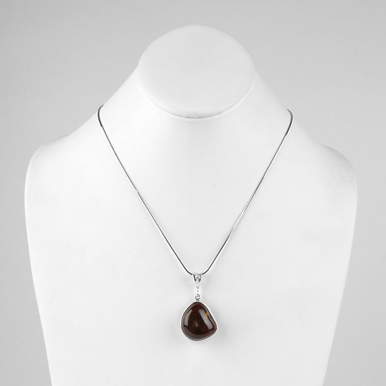 Organic Amber Pendant