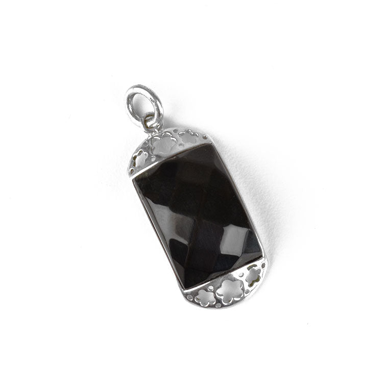 Faceted Cherry Amber Pendant