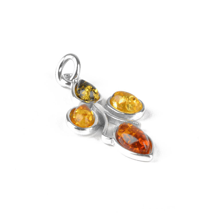 Four Amber Stones Pendant