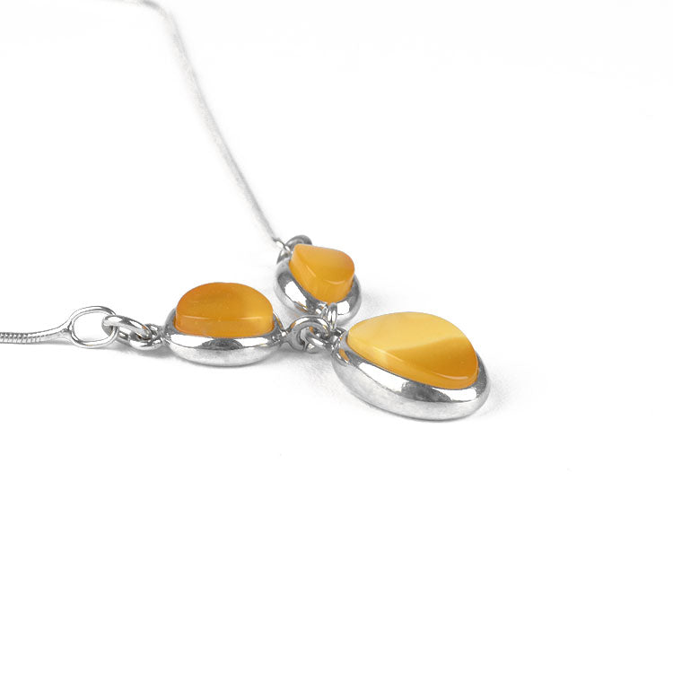 Gradiant Butterscotch Amber Necklace