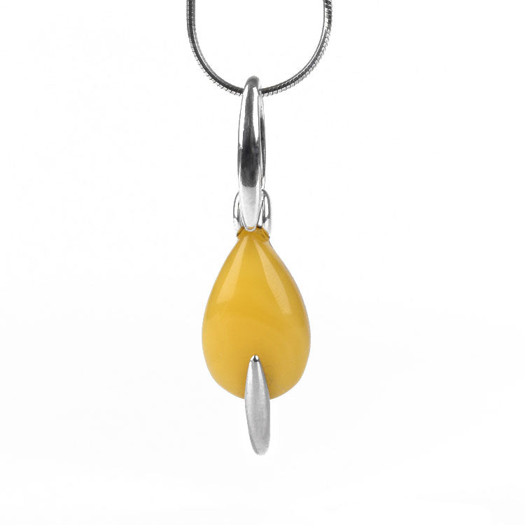 Unique Design Butterscotch Amber Pendant