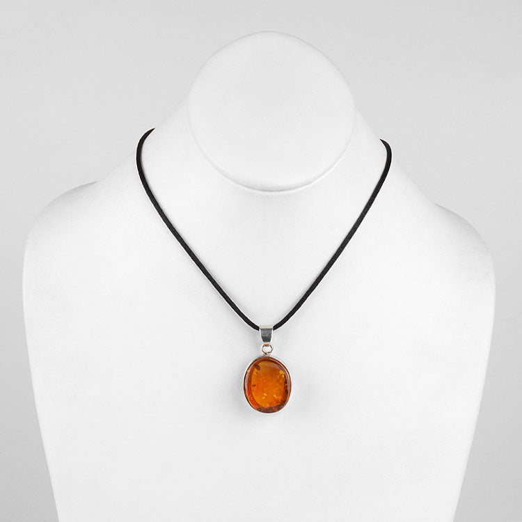 Baltic Sea Honey Amber Gemstone Pendant