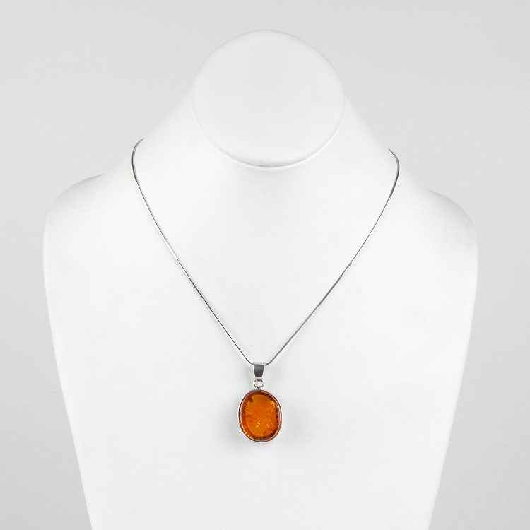 Baltic Sea Honey Amber Gemstone Pendant