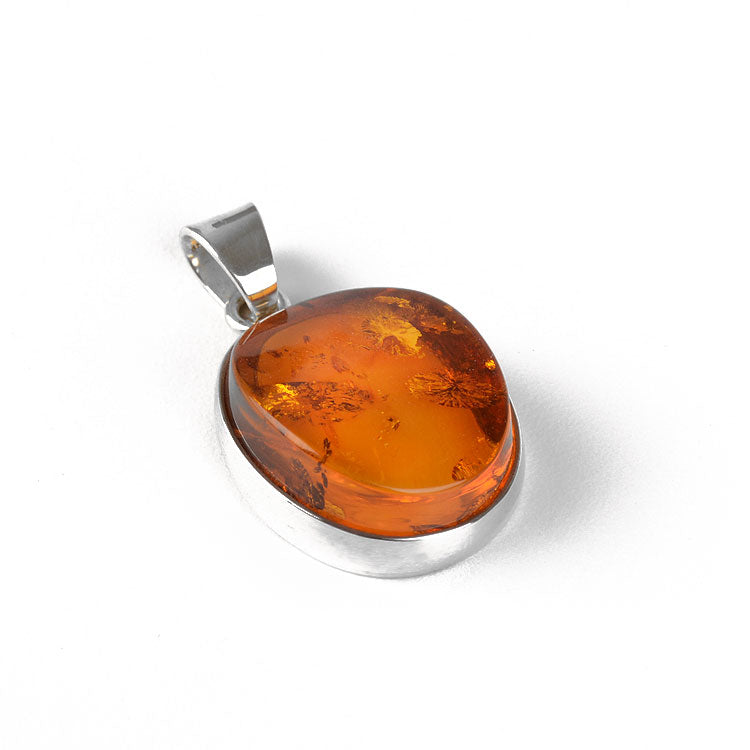 Baltic Sea Honey Amber Gemstone Pendant