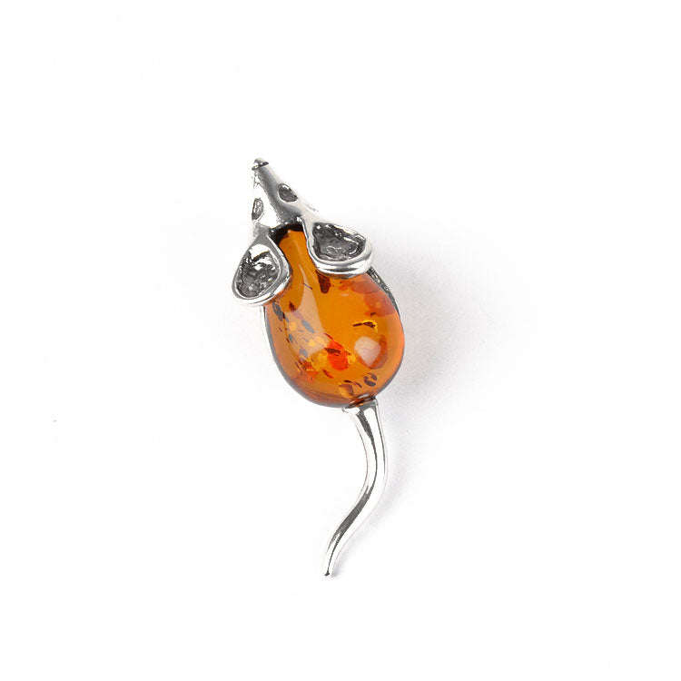 Cute Honey Amber Mouse Pin