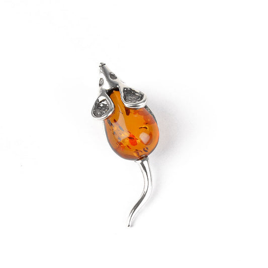 Cute Honey Amber Mouse Pin