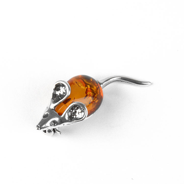 Cute Honey Amber Mouse Pin