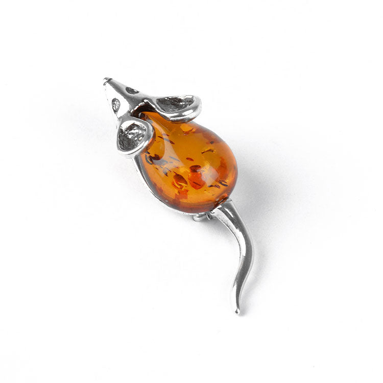 Cute Honey Amber Mouse Pin