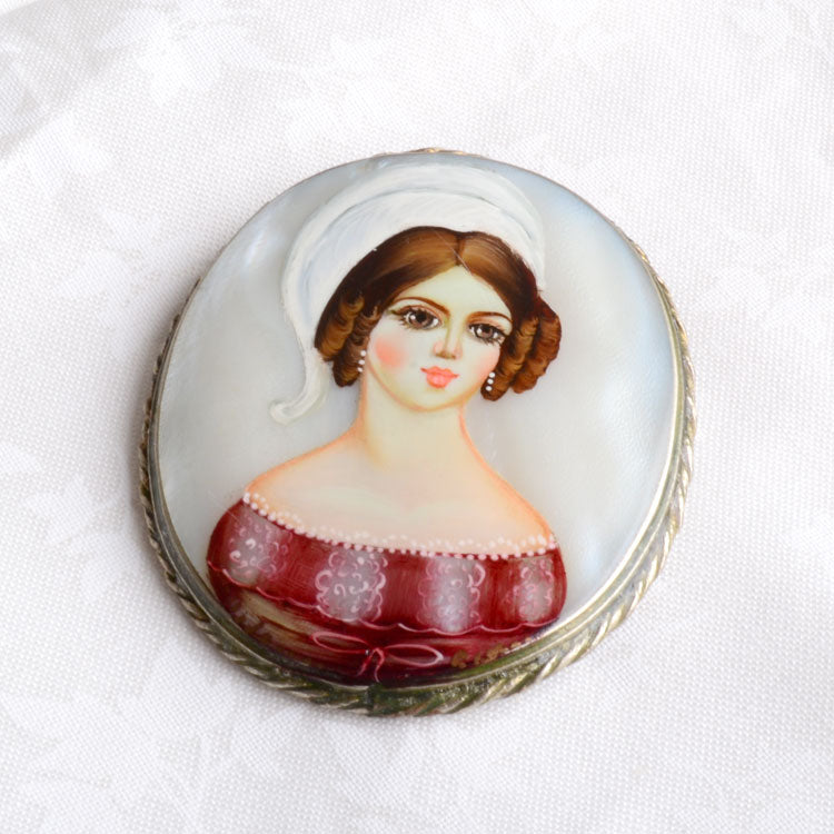 Noble Women Portrait Brooch