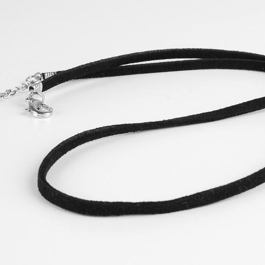 Unisex Black Suede Cord for Pendant