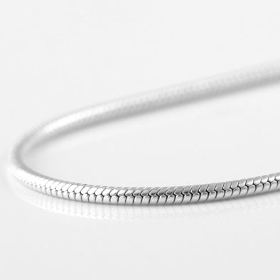 1mm Sterling Silver Snake 24" Chain