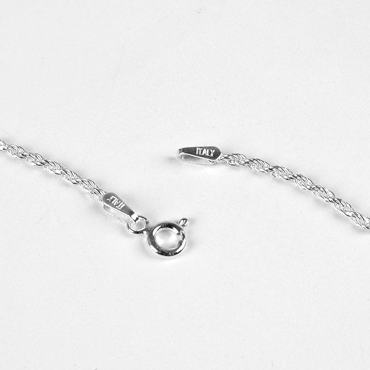 1.5mm Silver Rope Style Chain