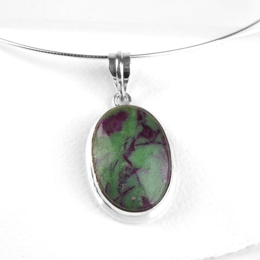 Ruby Zoisite Gemstone Necklace