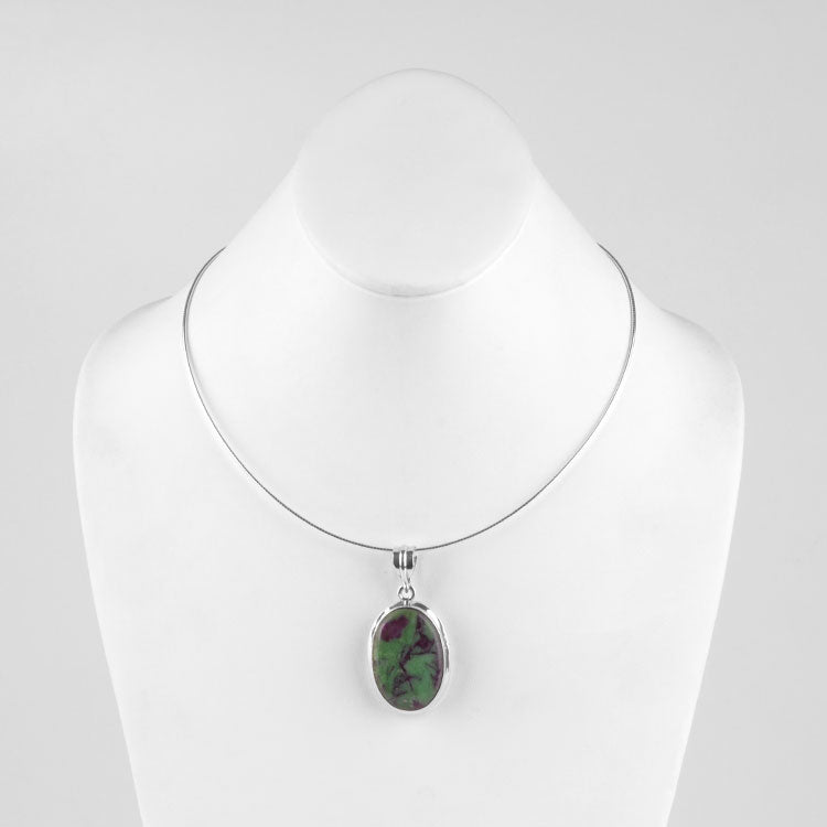 Ruby Zoisite Gemstone Necklace
