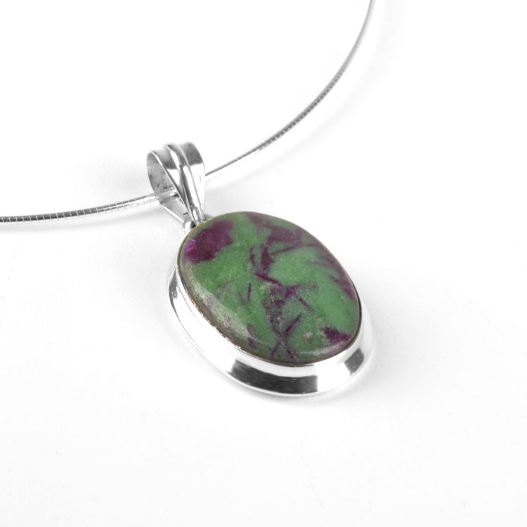Ruby Zoisite Gemstone Necklace