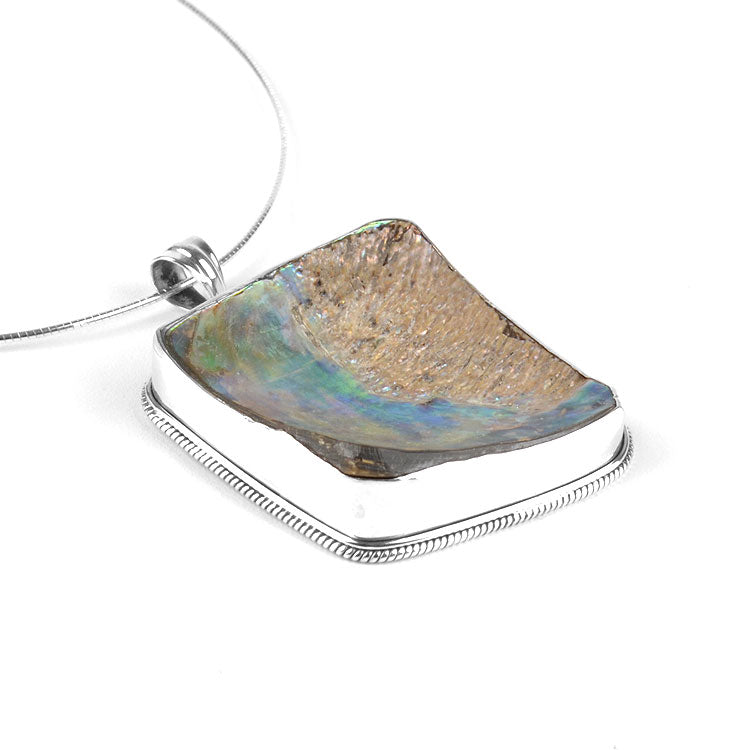 Abalone Silver Necklace