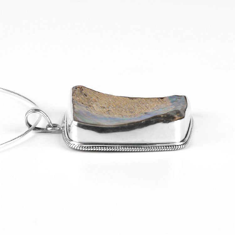 Abalone Silver Necklace