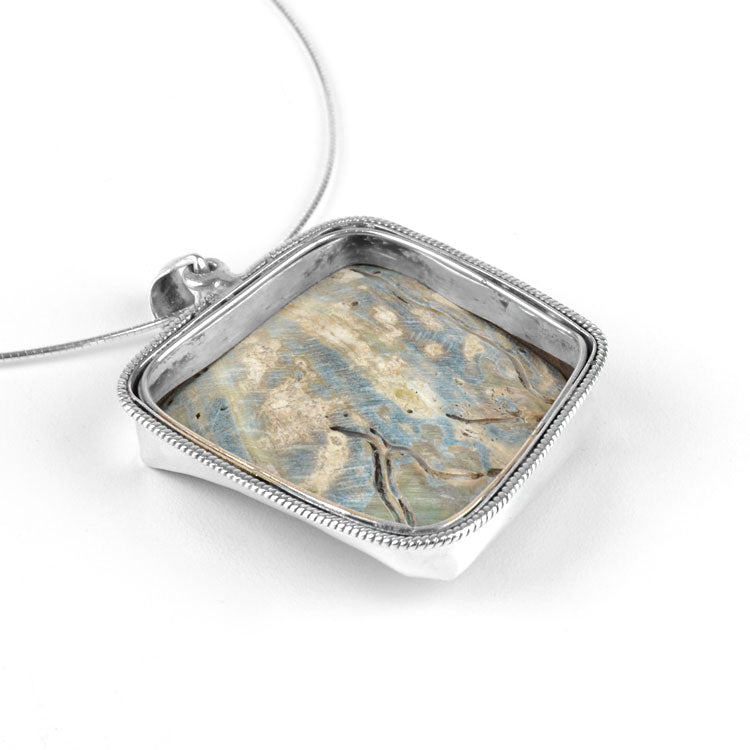 Abalone Silver Necklace