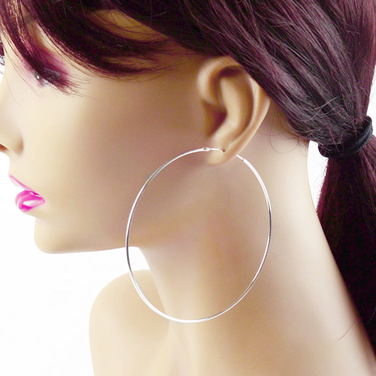 3" Endless Hoop Earrings