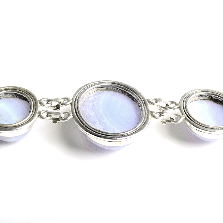 Blue Lace Agate Toggle Bracelet