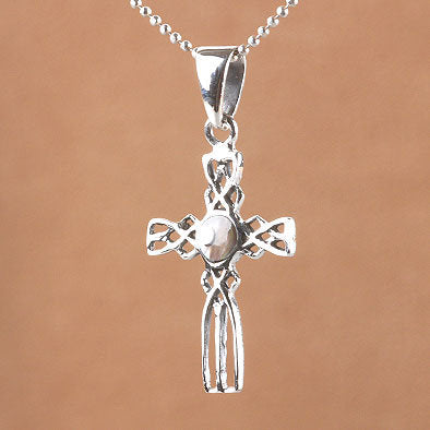 Abalone Cross Pendant