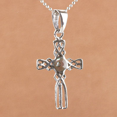 Abalone Cross Pendant