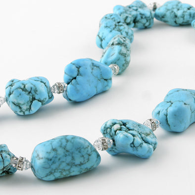 Dyed Howlite Turquoise Fashion Set