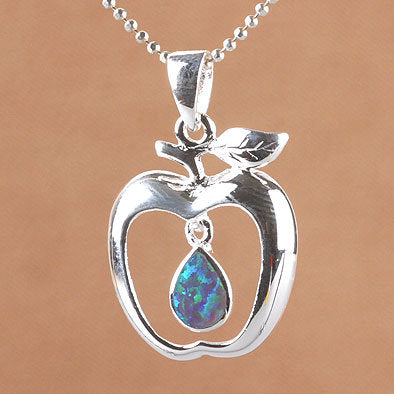 Opal Apple Pendant