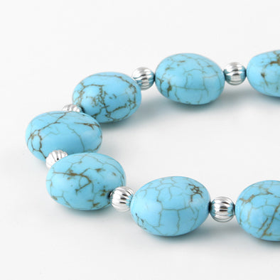 Natural Turquoise Necklace & Earrings Set