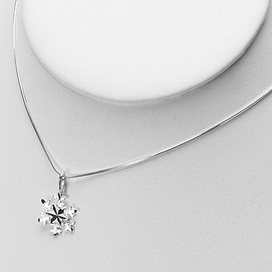 Sterling Silver Snowflake Pendant