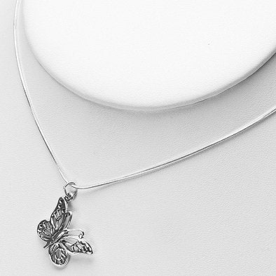 Beautiful Butterfly Silver Pendant