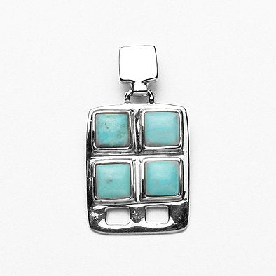 Turquoise and Silver Pendant