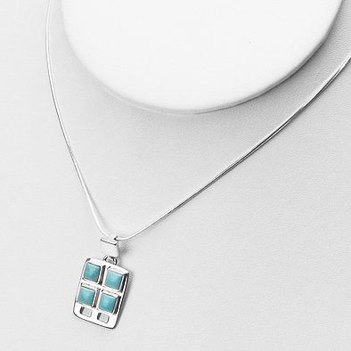 Turquoise and Silver Pendant