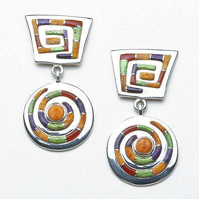 Sterling Silver Southwestern Style Earrings