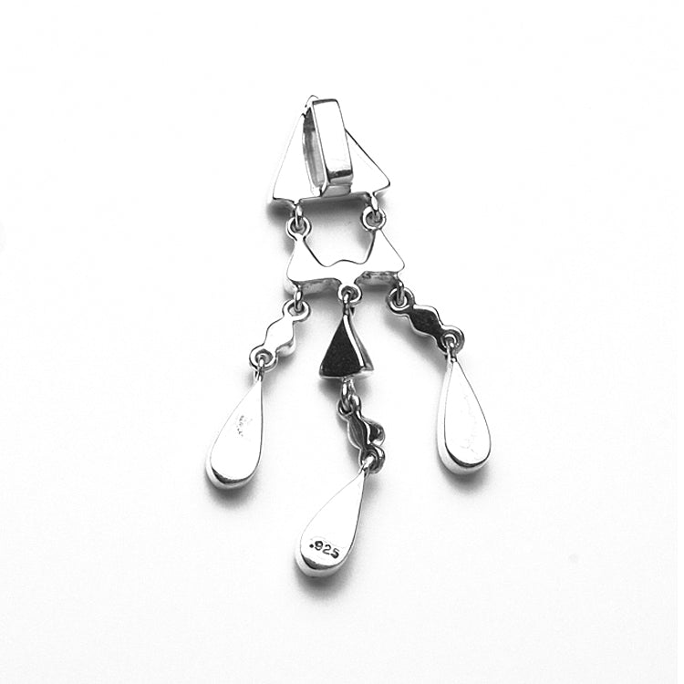 Unique Turquoise Pendant with Sterling Silver