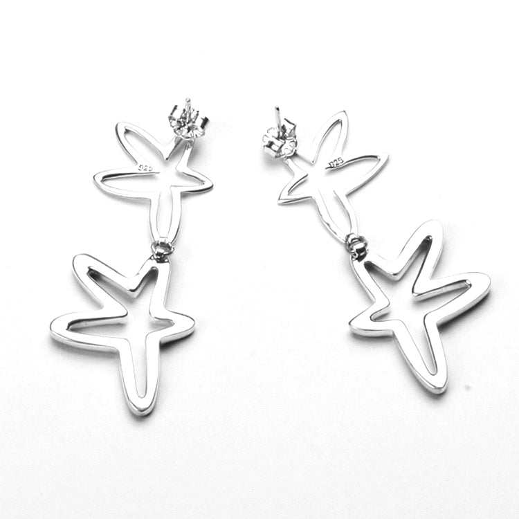 Opal Stars Pendant and Earrings Set