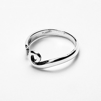 Swirl of Sterling Silver Ring